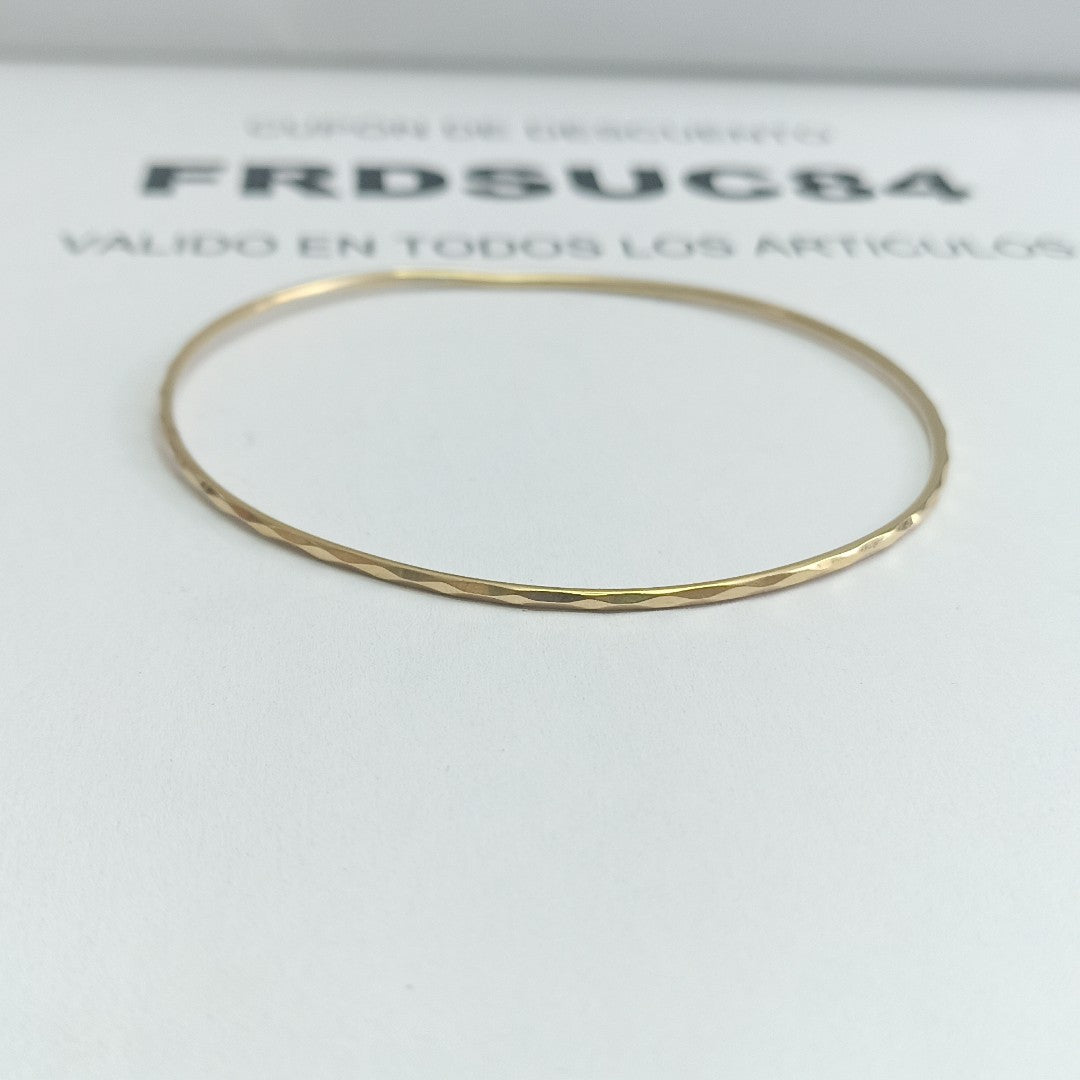 PULSERA RIGIDA ORO 14 K 3.1 GRMS (SEMINUEVO)
