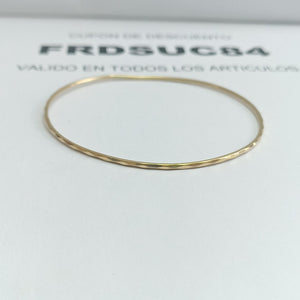 PULSERA RIGIDA ORO 14 K 3.1 GRMS (SEMINUEVO)