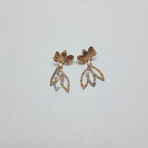 ARETES PAR ORO,RODIADO 10 K 2,30 GRMS (SEMINUEVO)