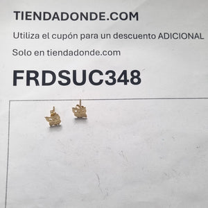 ARETES PAR ORO 14 K 1.4 GRMS (SEMINUEVO)