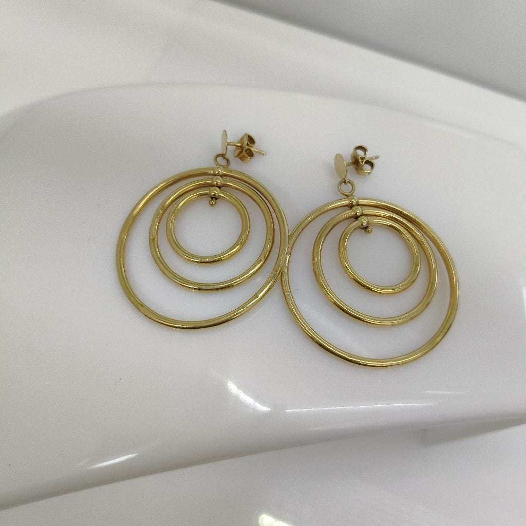 BROQUELES PAR ORO 14 K 4.9 GRMS (SEMINUEVO)