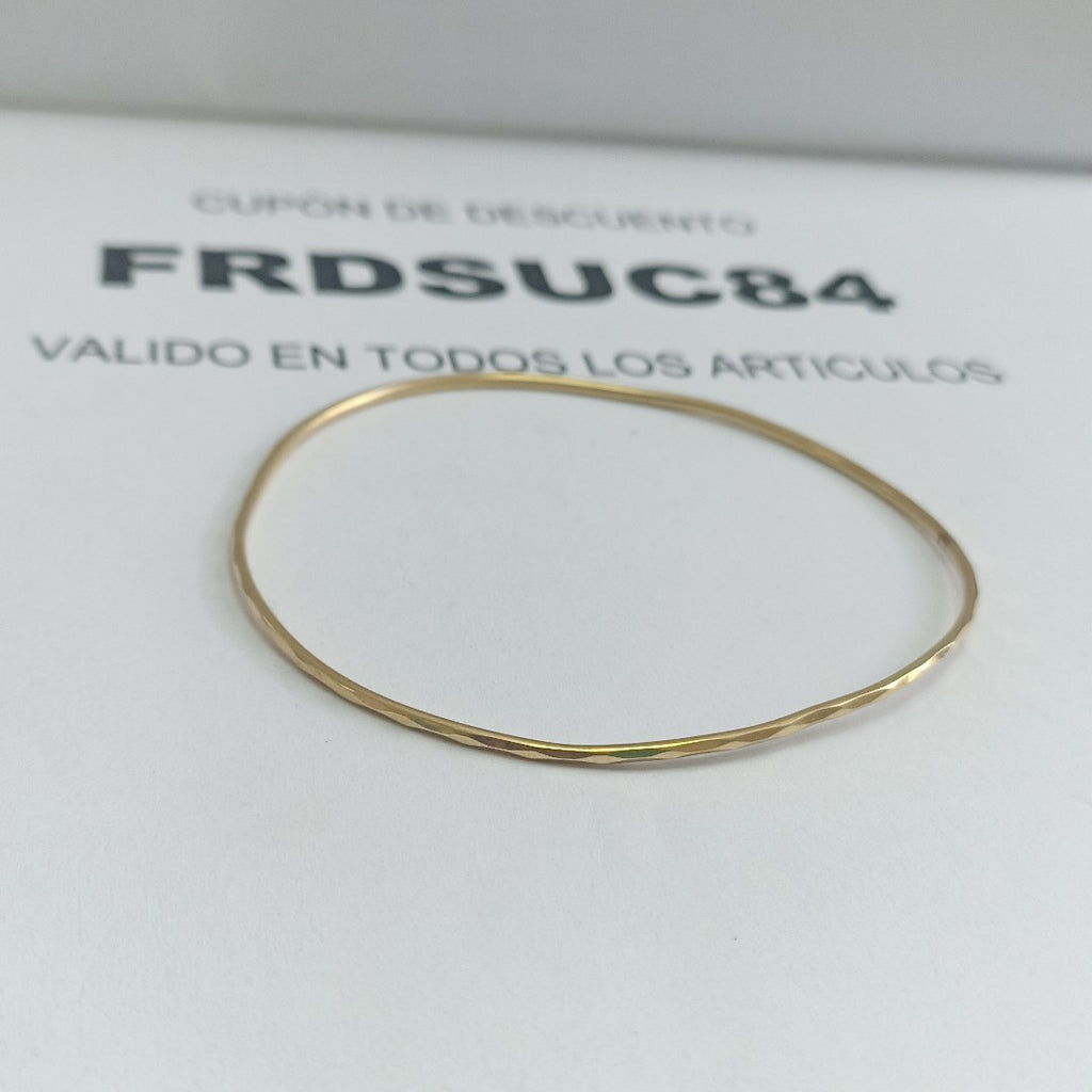 PULSERA RIGIDA ORO 14 K 2.7 GRMS (SEMINUEVO)