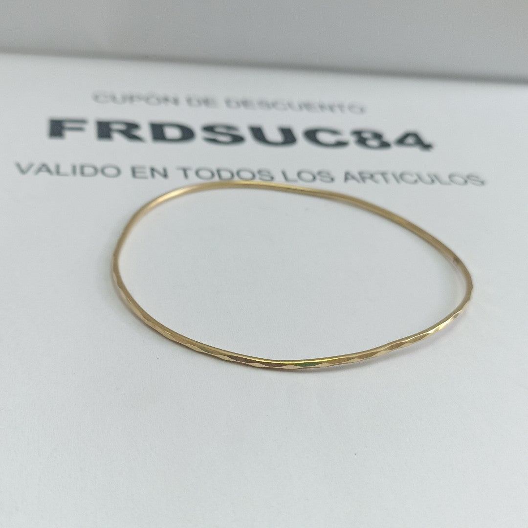 PULSERA RIGIDA ORO 14 K 2.7 GRMS (SEMINUEVO)