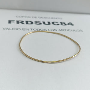 PULSERA RIGIDA ORO 14 K 2.7 GRMS (SEMINUEVO)