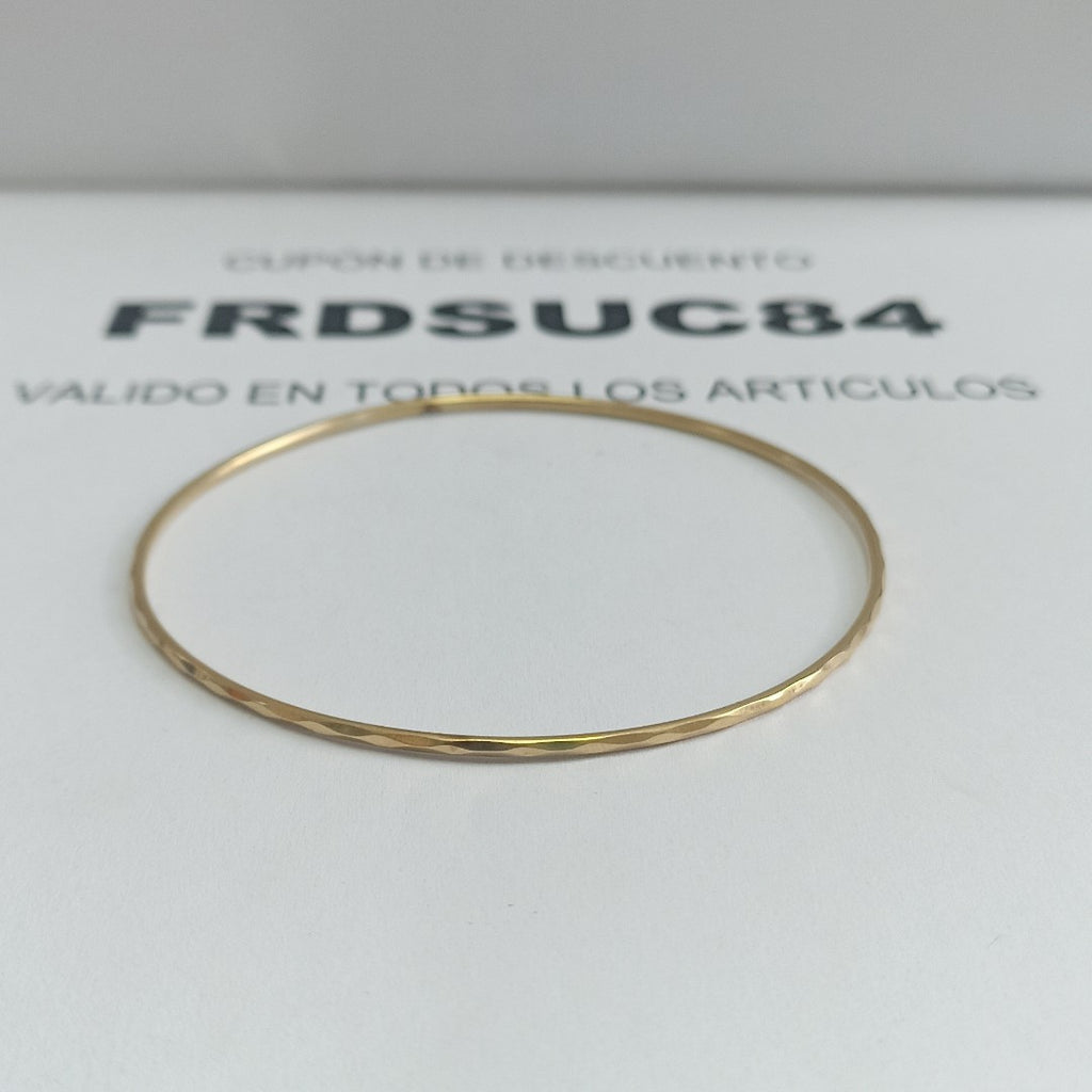PULSERA RIGIDA ORO 14 K 3 GRMS (SEMINUEVO)