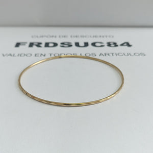 PULSERA RIGIDA ORO 14 K 3 GRMS (SEMINUEVO)