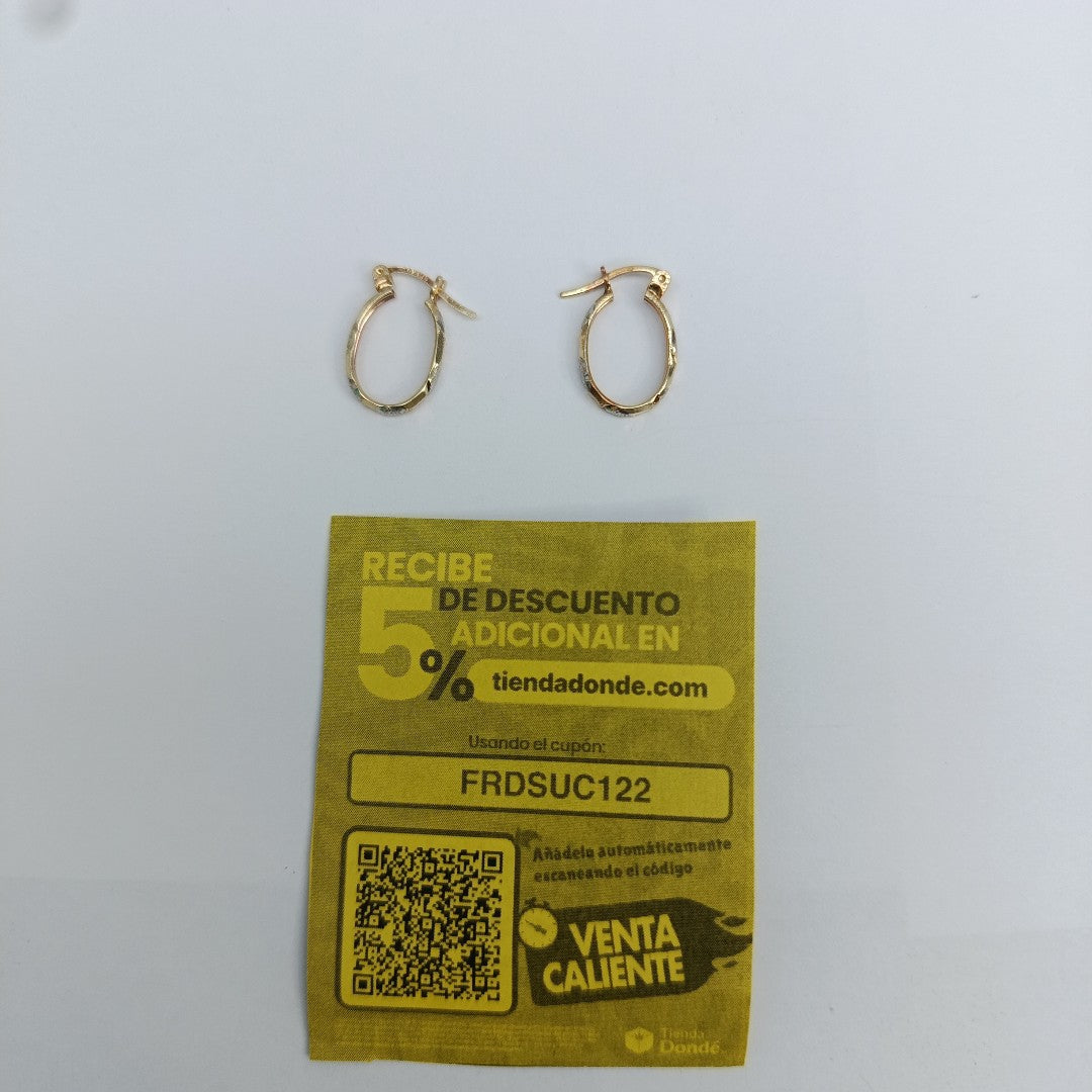 ARETES PAR ORO 14 K 1,40 GRMS (SEMINUEVO)