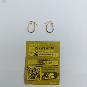 ARETES PAR ORO 14 K 1,40 GRMS (SEMINUEVO)