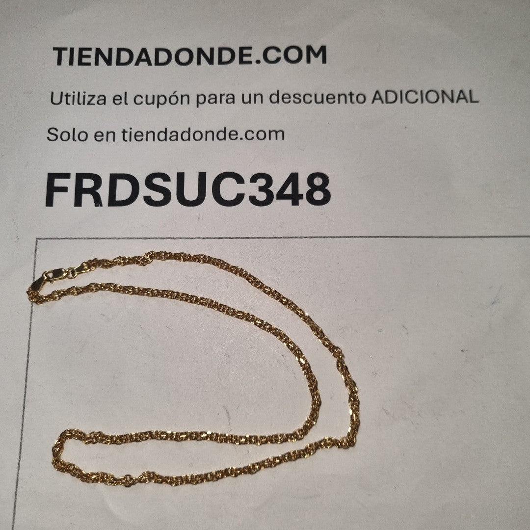 CADENA ORO 14 K 4.3 GRMS (SEMINUEVO)