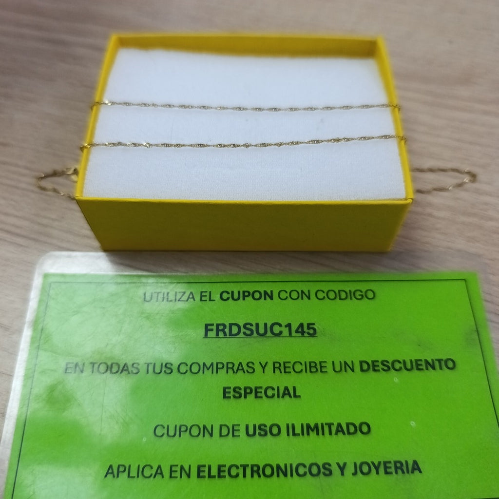 CADENA ORO 10 K 0.9 GRMS (SEMINUEVO)