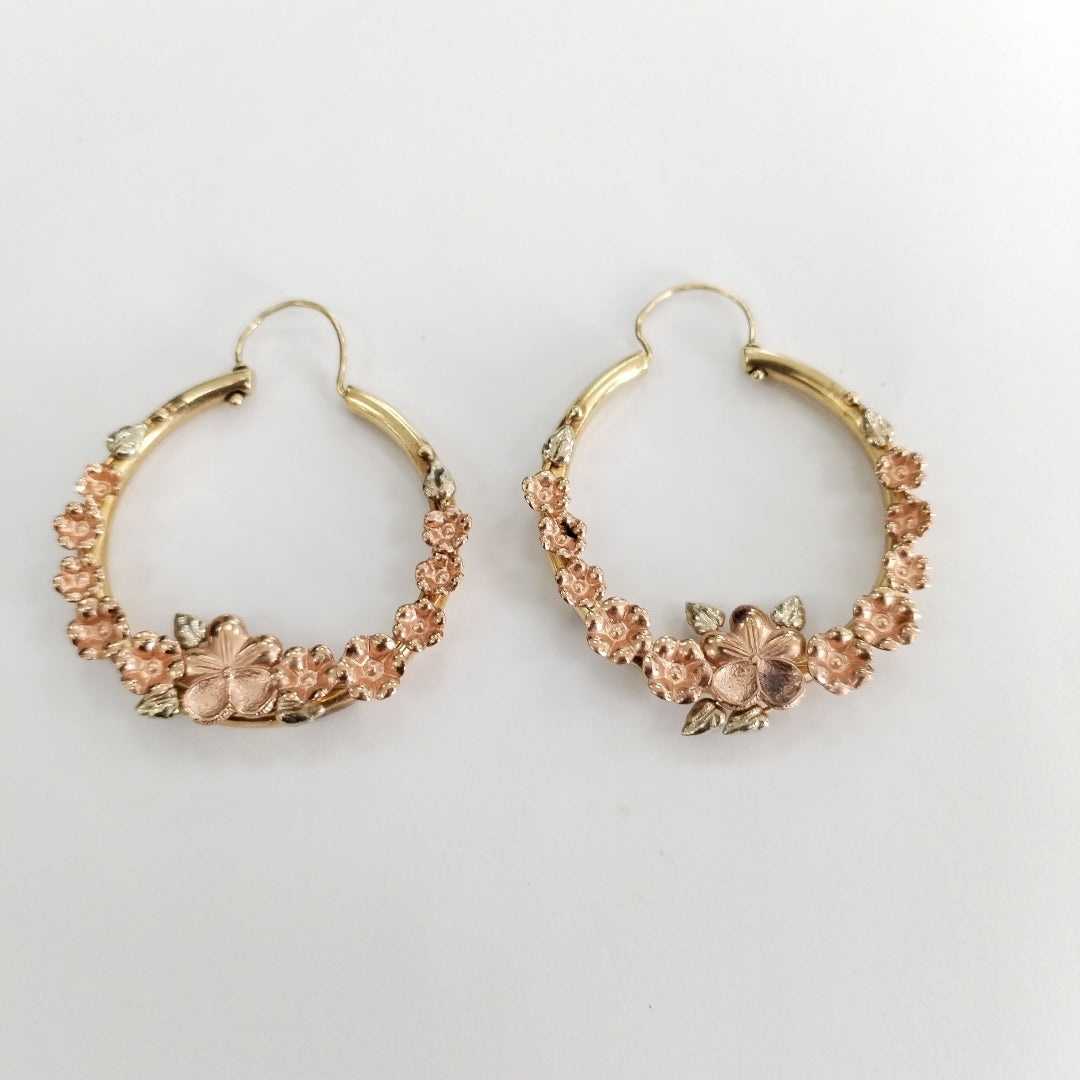 ARRACADAS PAR ORO,ORO COMBINADO 8 K 6,50 GRMS (SEMINUEVO)