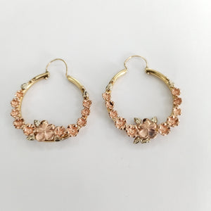 ARRACADAS PAR ORO,ORO COMBINADO 8 K 6,50 GRMS (SEMINUEVO)