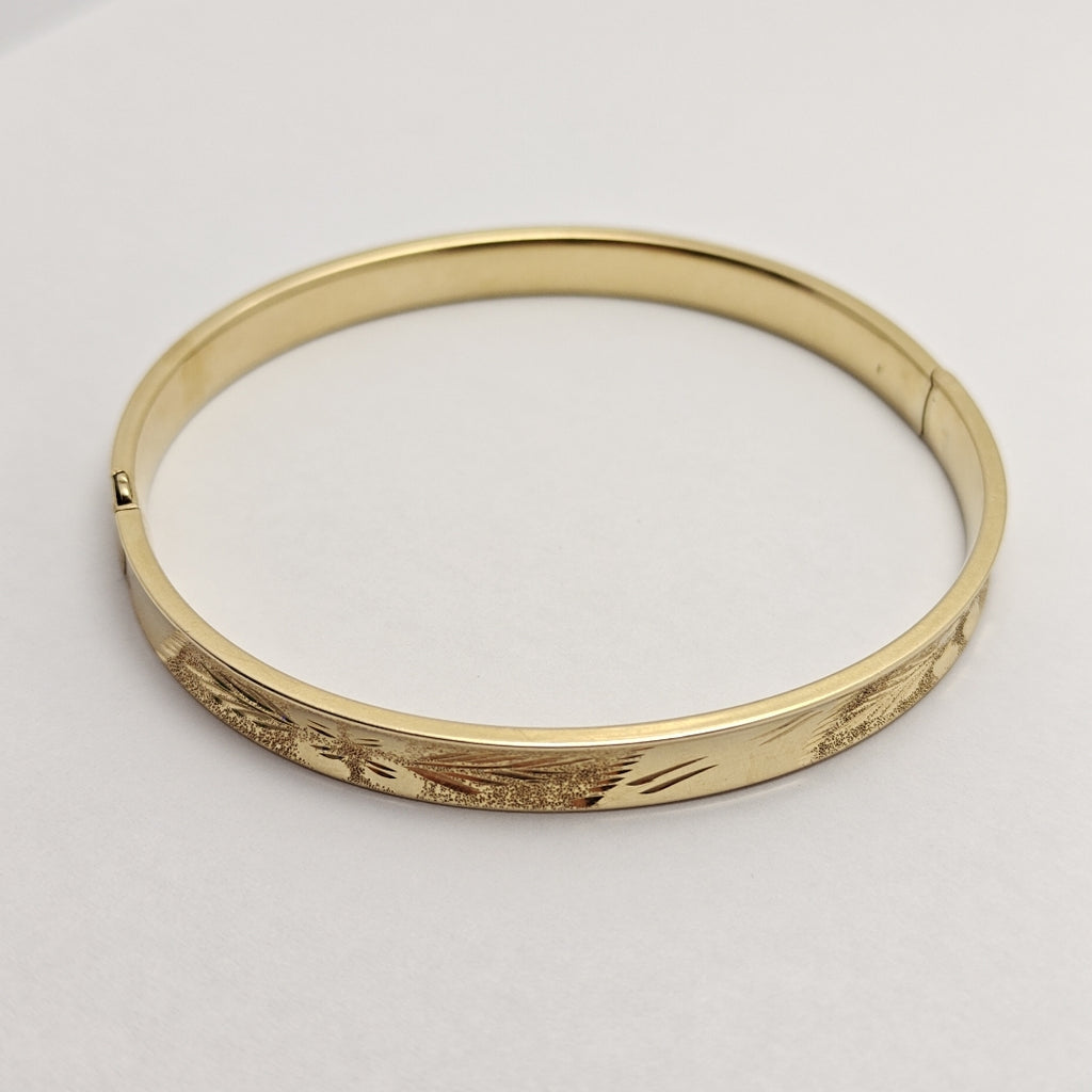 PULSERA RIGIDA ORO 14 K 8.8 GRMS (SEMINUEVO)