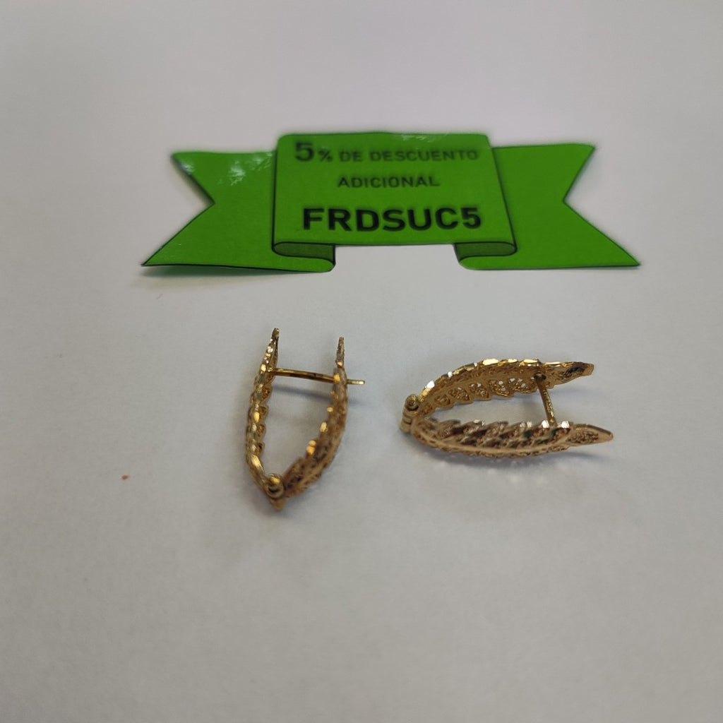 ARRACADAS PAR ORO 14 K 6.1 GRMS (SEMINUEVO)