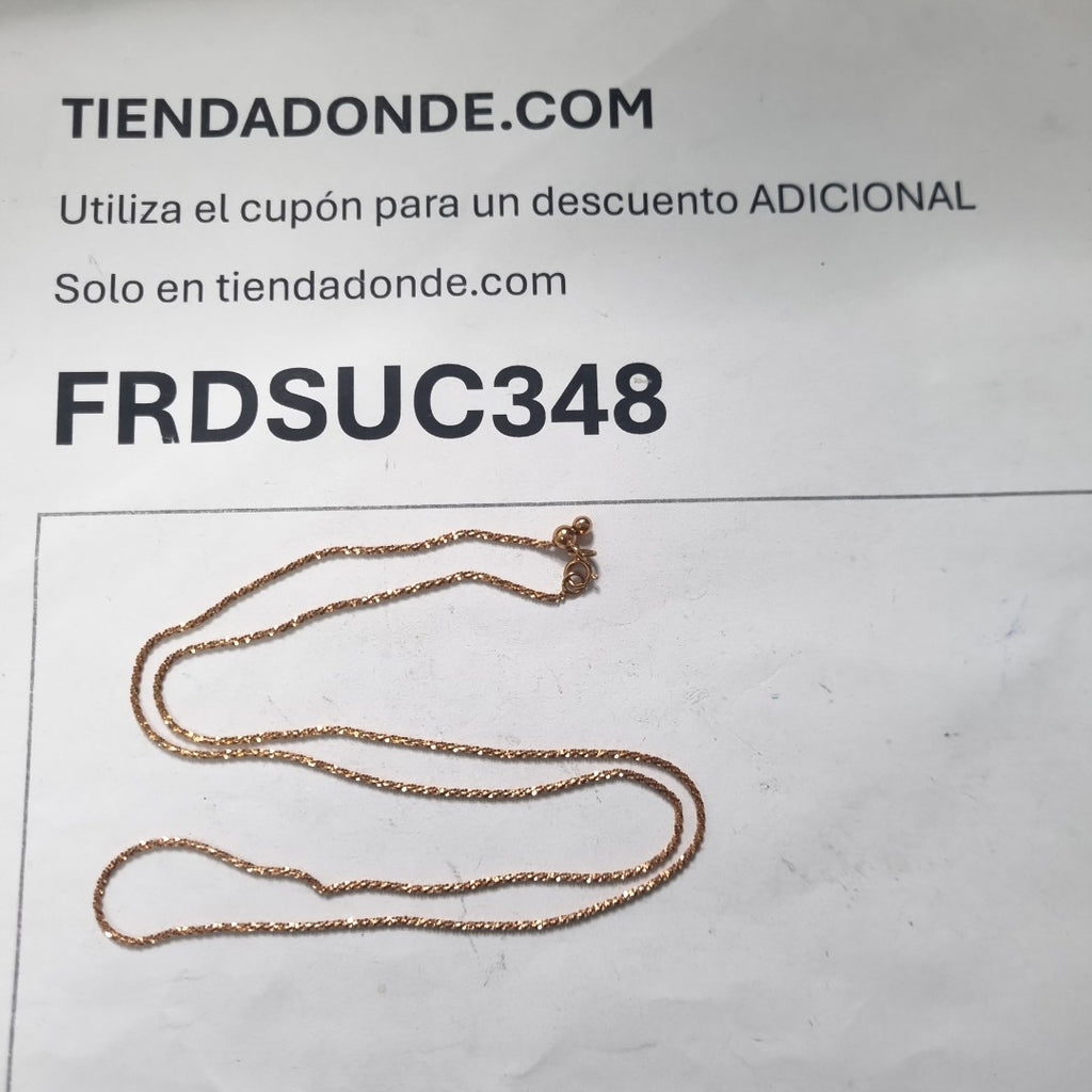 CADENA ORO 14 K 1.9 GRMS (SEMINUEVO)