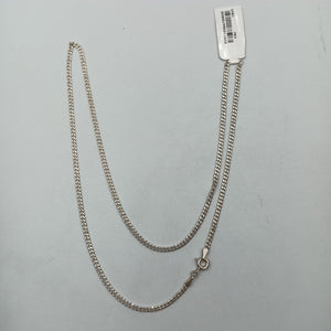 CADENA TEJIDO BARBADO PLATA .925 55 CM 5.2 GR (NUEVO)