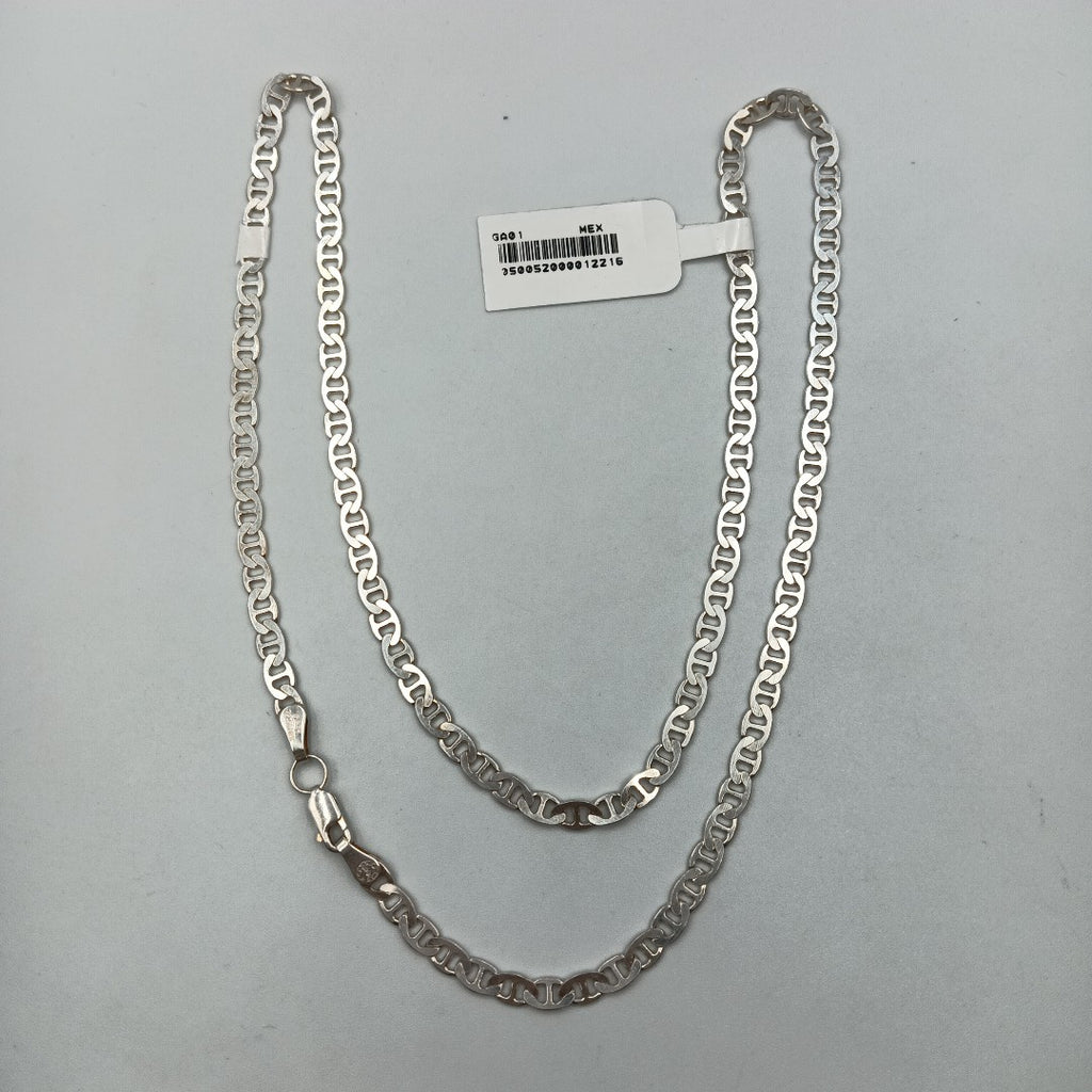 CADENA TEJIDO GUCHI PLATA .925 55 CM 12.4 GR (NUEVO)