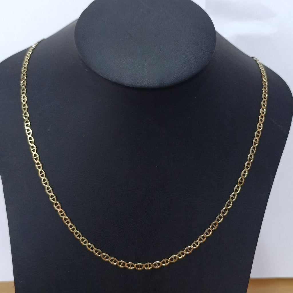 CADENAS TEJIDO MARINERA ORO 14K 55 CM 8.2 GR (NUEVO)