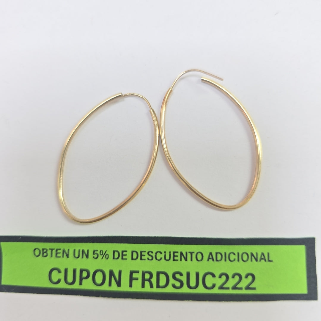 ARRACADAS PAR ORO 10 K 1.1 GRMS (SEMINUEVO)