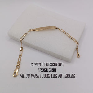 ESCLAVA ORO 14 K 2.7 GRMS (SEMINUEVO)