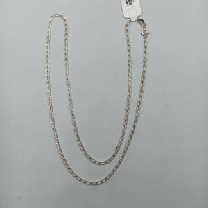 CADENA TEJIDO ESLABONES PLATA .925 55 CM 2.9 GR (NUEVO)