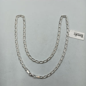 CADENA TEJIDO ESLABONES PLATA .925 55 CM 9.8 GR (NUEVO)