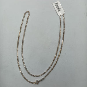 CADENA TEJIDO BARBADO PLATA .925 60 CM 5.6 GR (NUEVO)