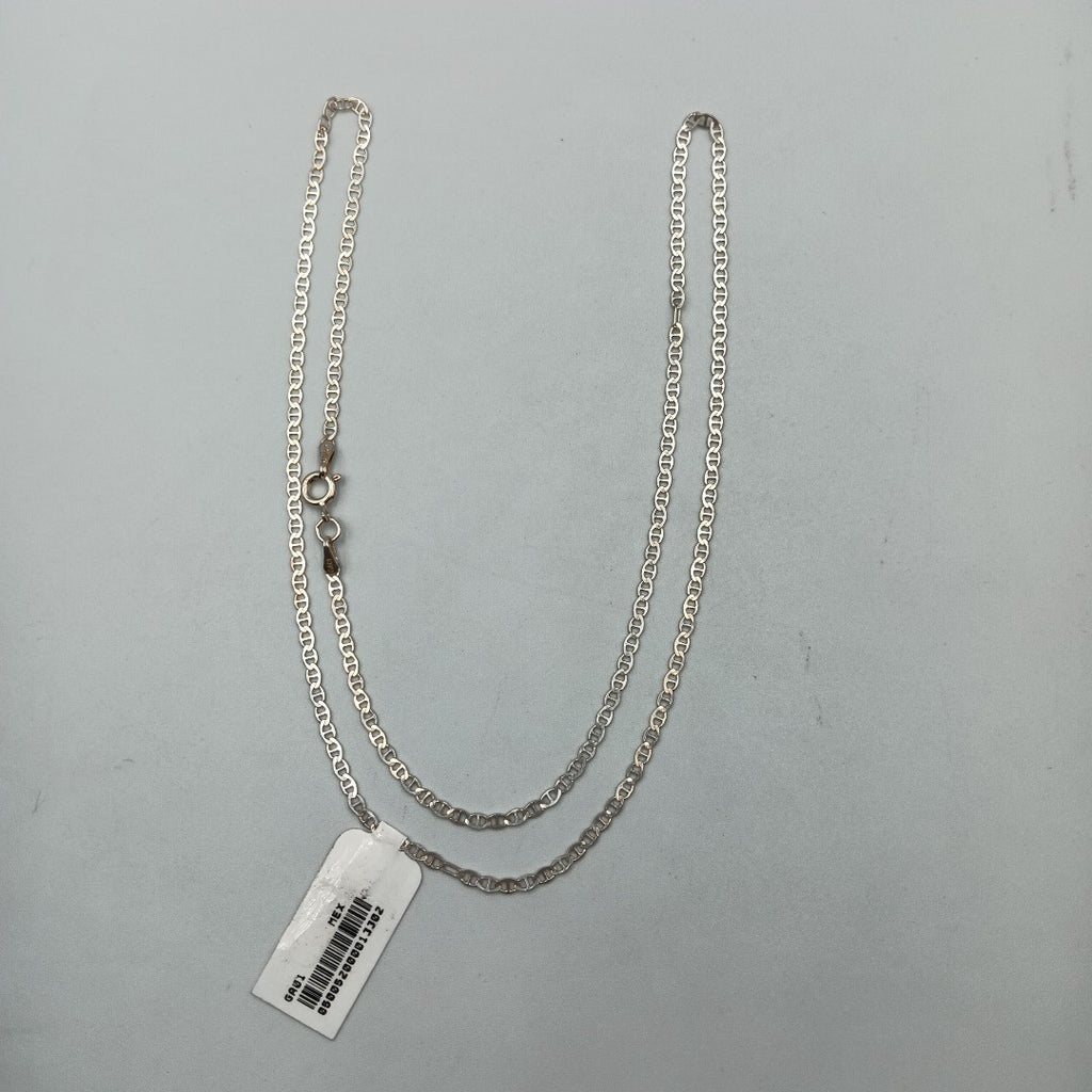 CADENA TEJIDO GUCHI PLATA .925 55 CM 3.6 GR (NUEVO)