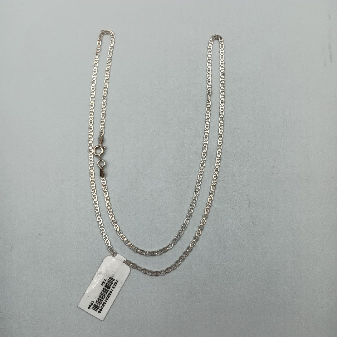 CADENA TEJIDO GUCHI PLATA .925 55 CM 3.6 GR (NUEVO)