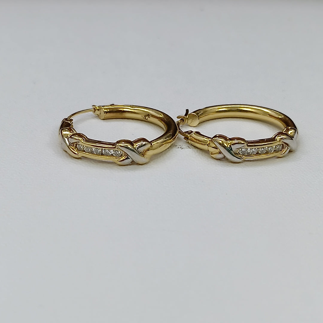 ARRACADAS PAR ORO 14 K 4,90 GRMS (SEMINUEVO)