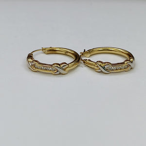 ARRACADAS PAR ORO 14 K 4,90 GRMS (SEMINUEVO)