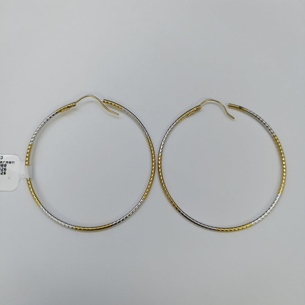 ARRACADAS PAR ORO COMBINADO 14 K 5.4 GRMS (SEMINUEVO)