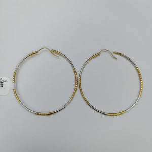 ARRACADAS PAR ORO COMBINADO 14 K 5.4 GRMS (SEMINUEVO)