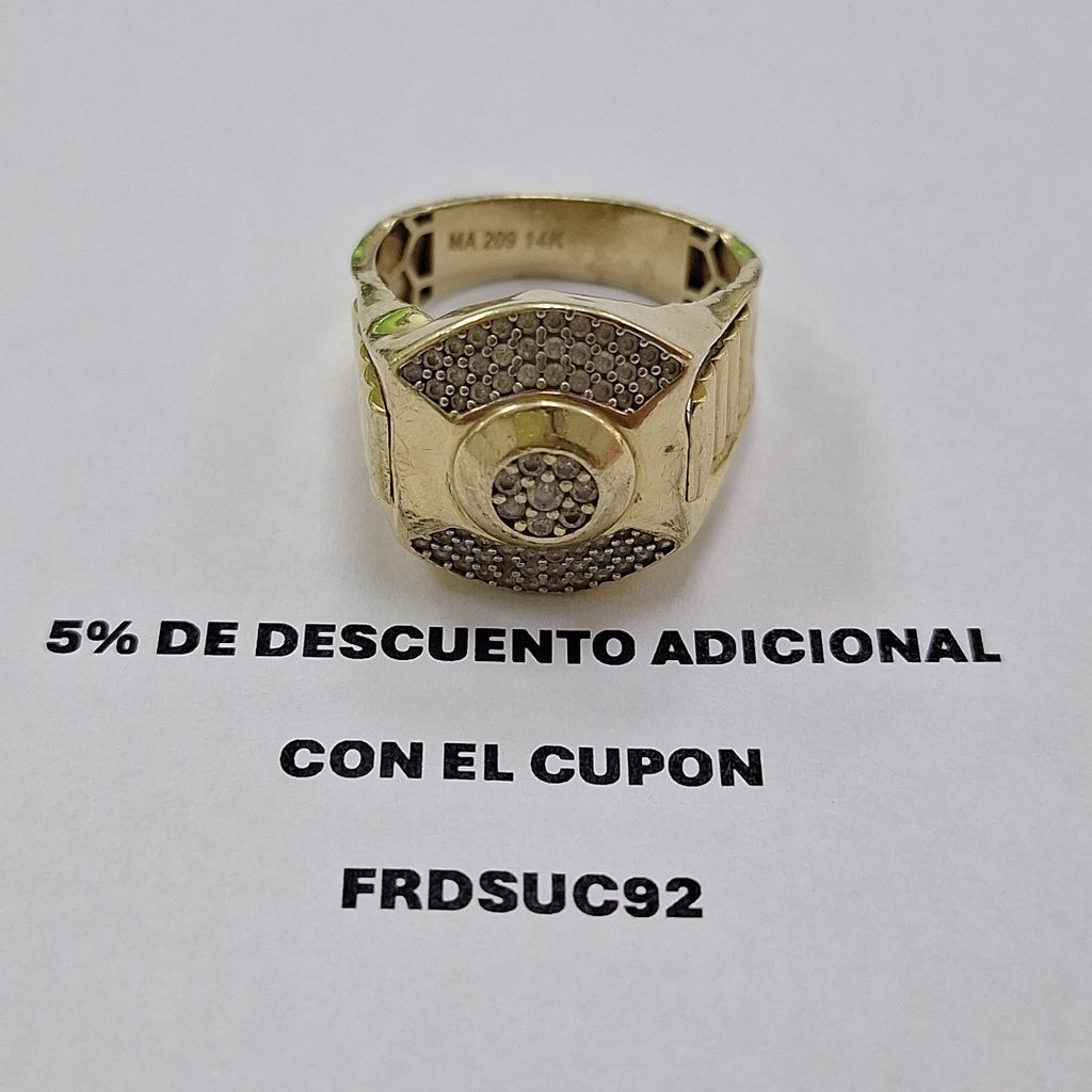 ANILLO ORO 14 K 6.3 GRMS (SEMINUEVO)