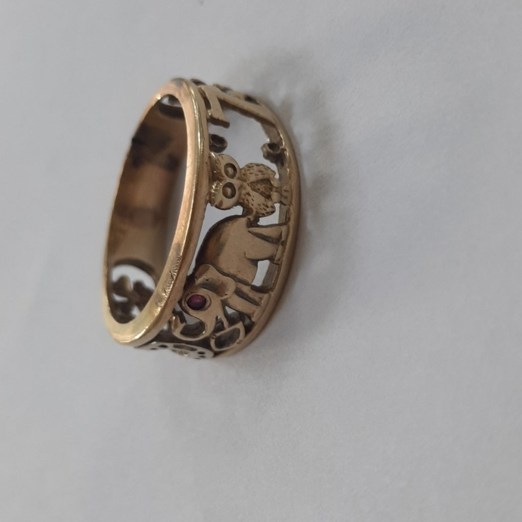 ARGOLLA DE LA SUERTE ORO 14 K 5,10 GRMS (SEMINUEVO)
