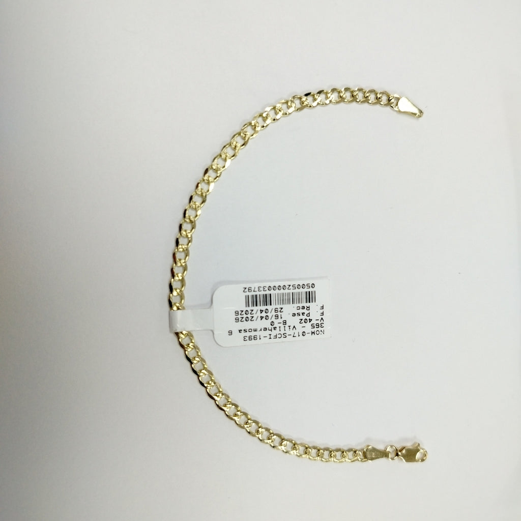 PULSERAS BARBADA ORO 14K 18 CM 4.6 GR (NUEVO)
