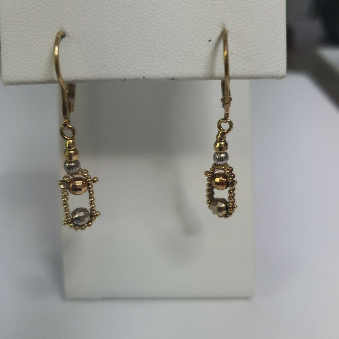 ARETES PAR ORO 14 K 2,90 GRMS (SEMINUEVO)