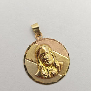MEDALLA RELIGIOSA ORO COMBINADO 14 K 1.7 GRMS (SEMINUEVO)
