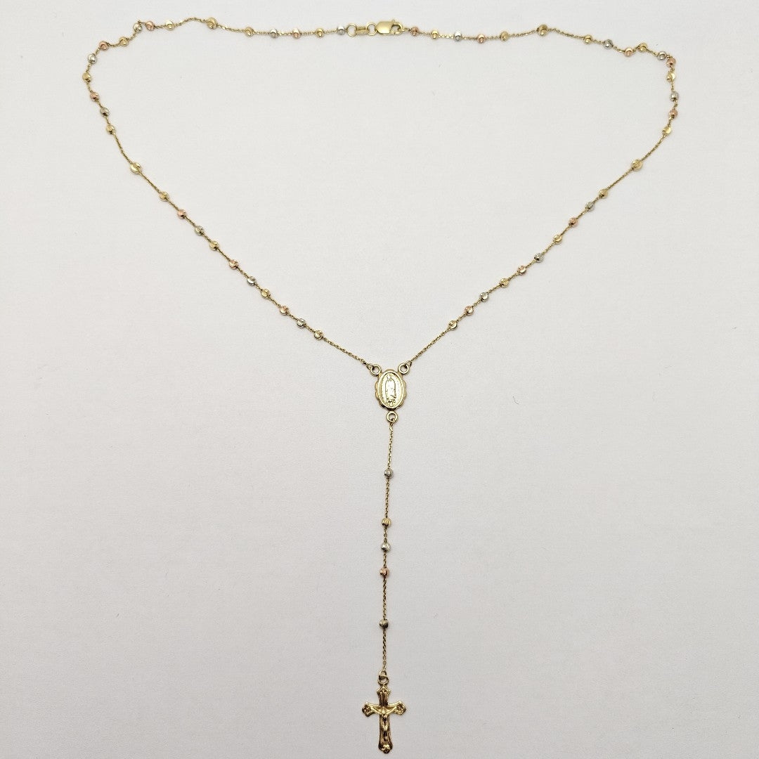 ROSARIO ORO, ORO COMBINADO 14 K 5.5 GRMS (SEMINUEVO)