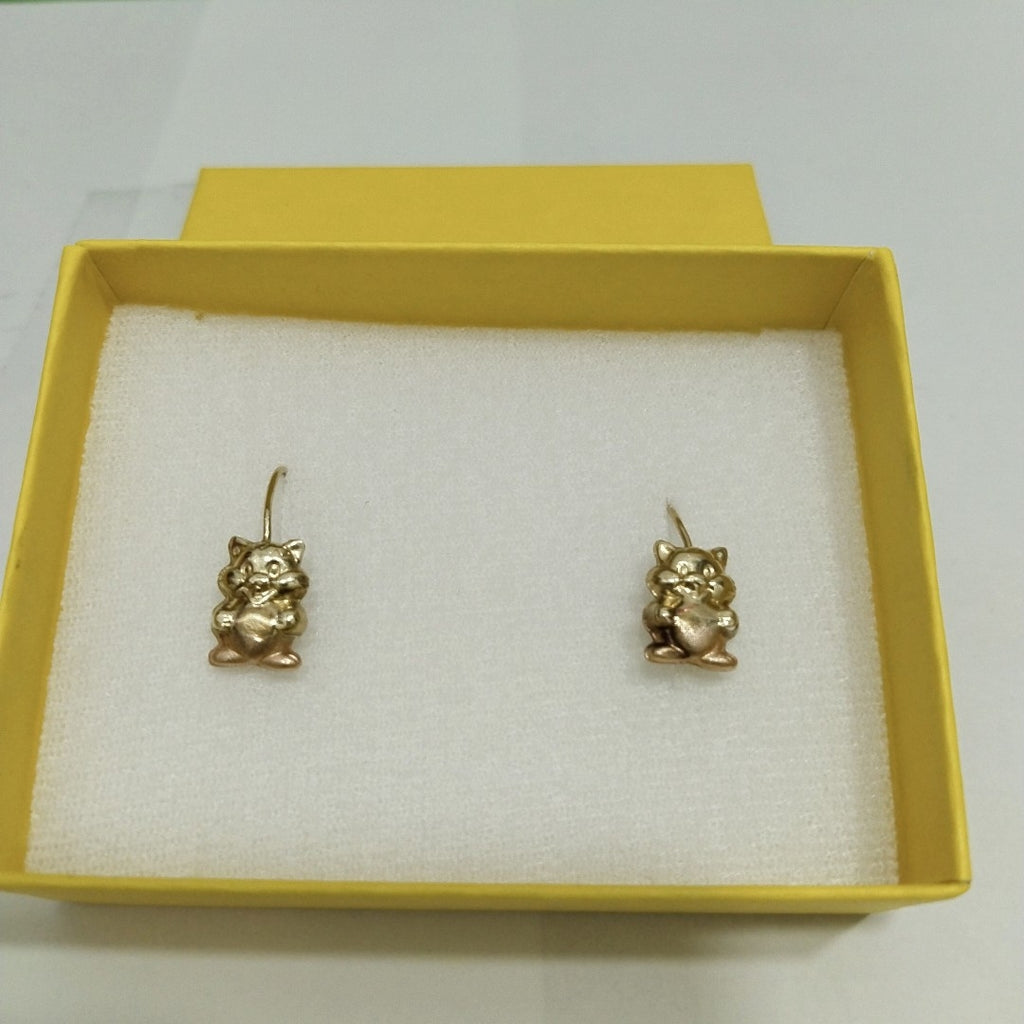 ARETES PAR ORO 14 K 1.3 GRMS (SEMINUEVO)