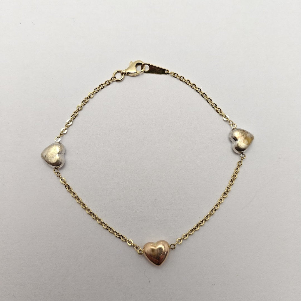 PULSERA ORO, ORO COMBINADO 14 K 2.8 GRMS (SEMINUEVO)