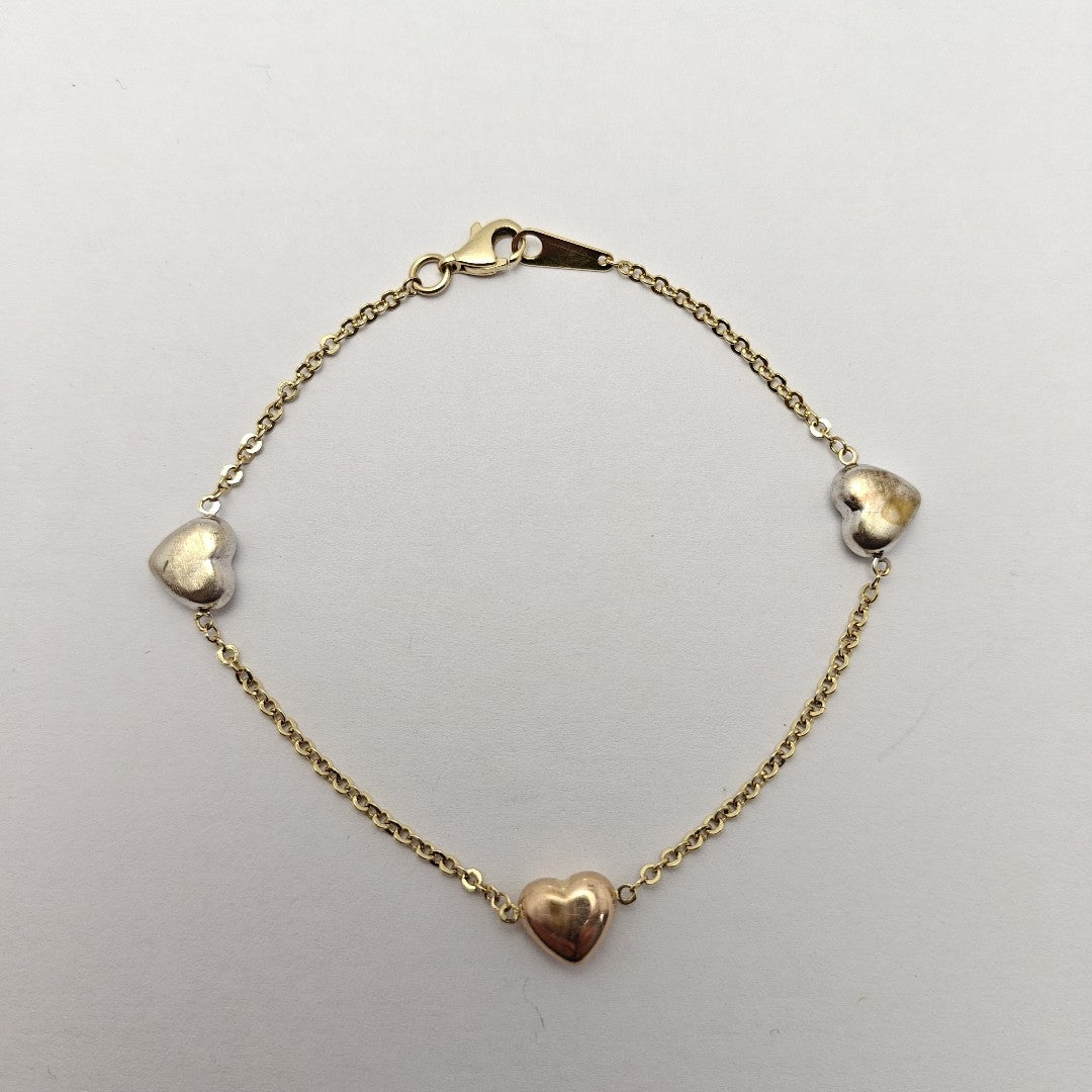 PULSERA ORO, ORO COMBINADO 14 K 2.8 GRMS (SEMINUEVO)