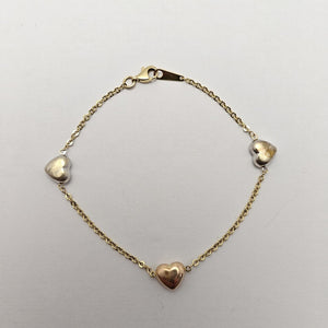 PULSERA ORO, ORO COMBINADO 14 K 2.8 GRMS (SEMINUEVO)