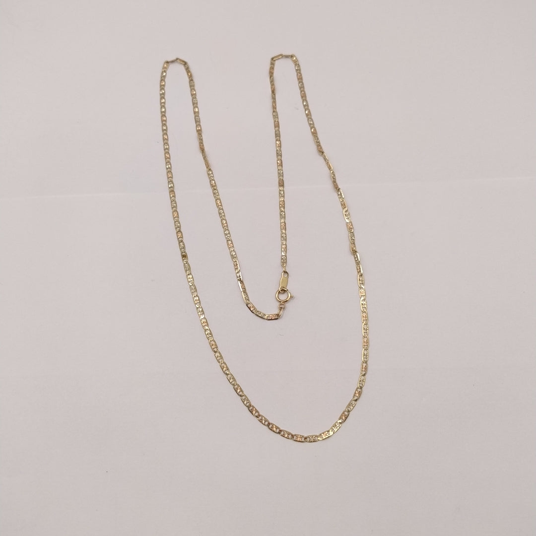 CADENA ORO, ORO COMBINADO 8 K 3.4 GRMS (SEMINUEVO)