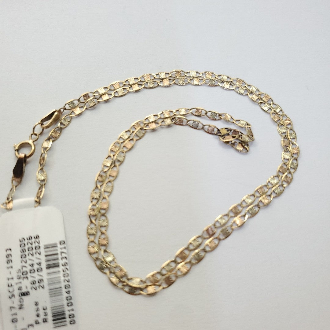 CADENA ORO, ORO COMBINADO 10 K 2.6 GRMS (SEMINUEVO)