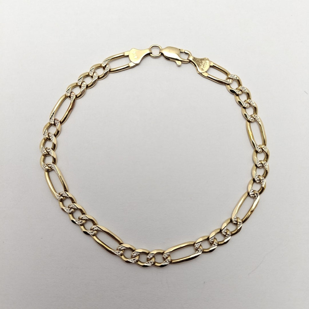 PULSERA ORO COMBINADO 14 K 11.2 GRMS (SEMINUEVO)