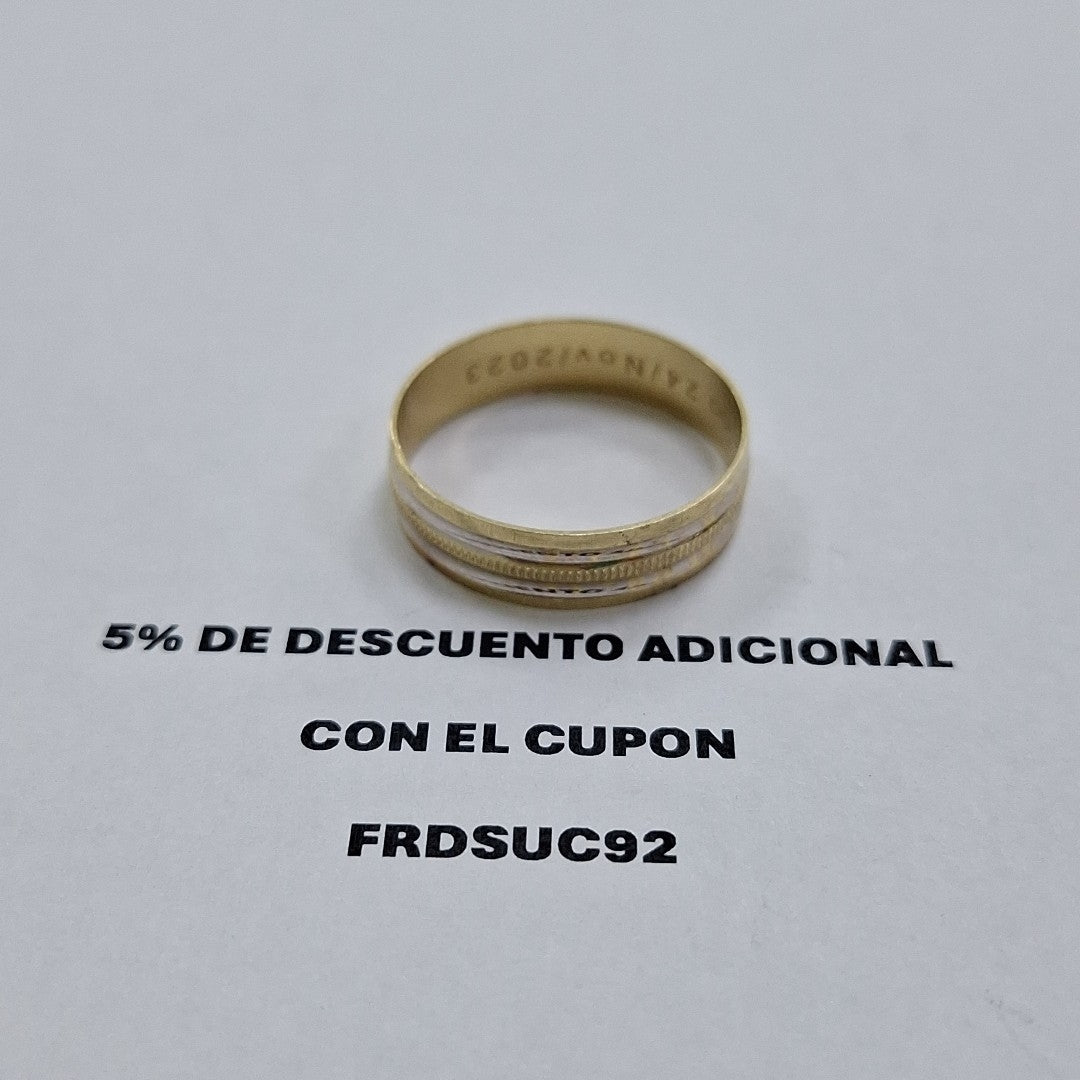 ARGOLLA ORO 14 K 2.9 GRMS (SEMINUEVO)