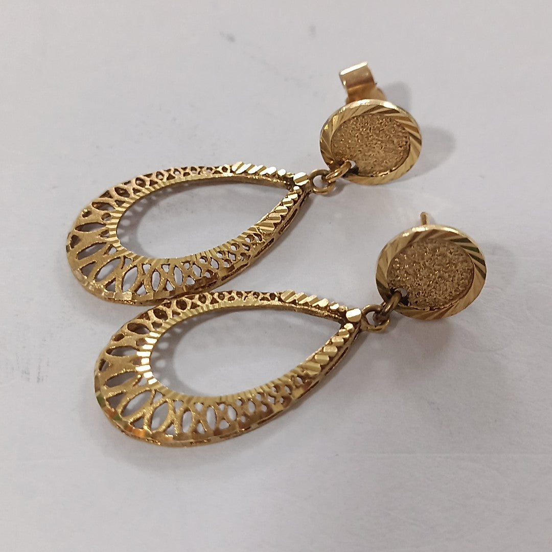 ARETES PAR ORO 18 K 6.3 GRMS (SEMINUEVO)