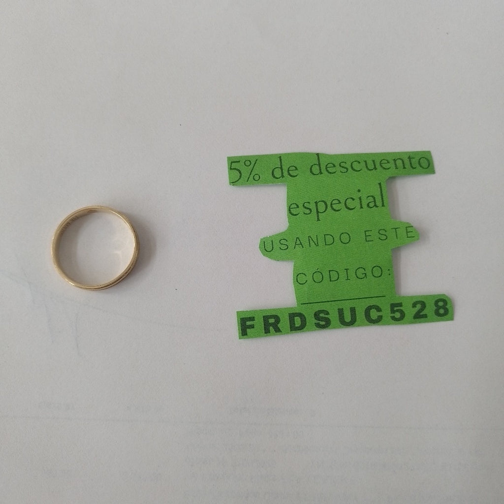 ARGOLLA ORO 14 K 1.8 GRMS (SEMINUEVO)