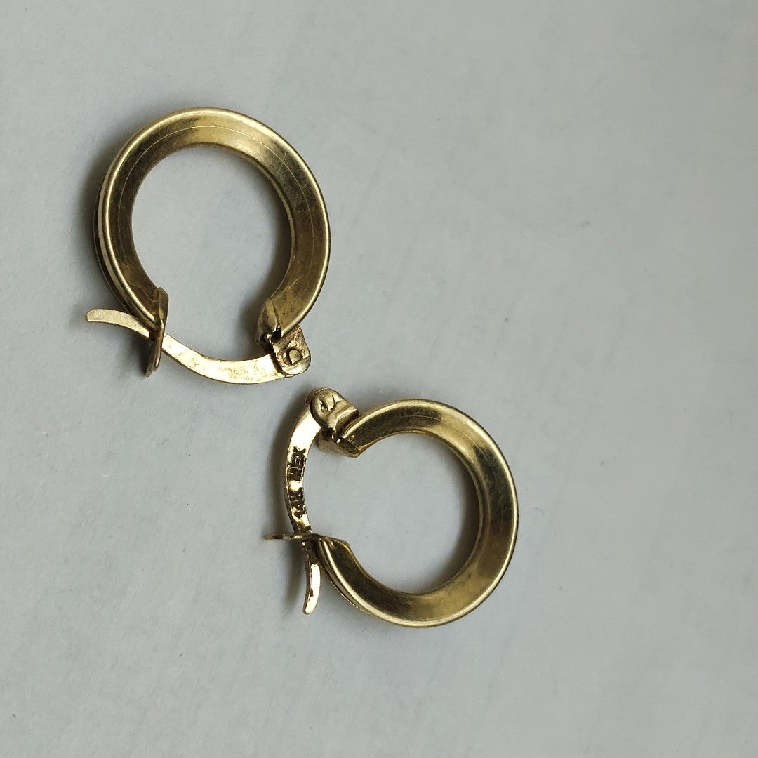 ARRACADAS PAR ORO 14 K 1.9 GRMS (SEMINUEVO)